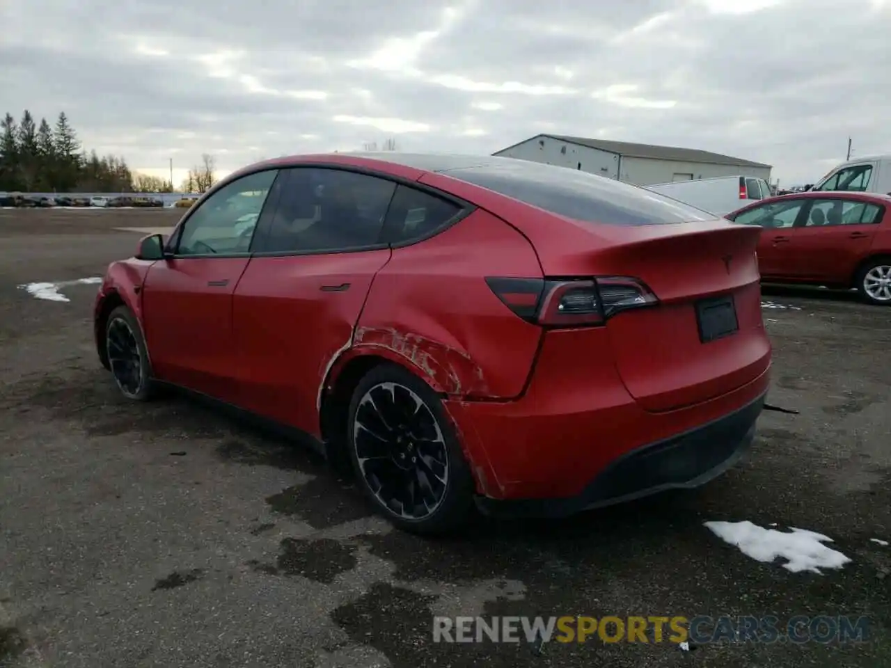 3 Фотография поврежденного автомобиля 5YJYGDEE3MF176297 TESLA MODEL Y 2021