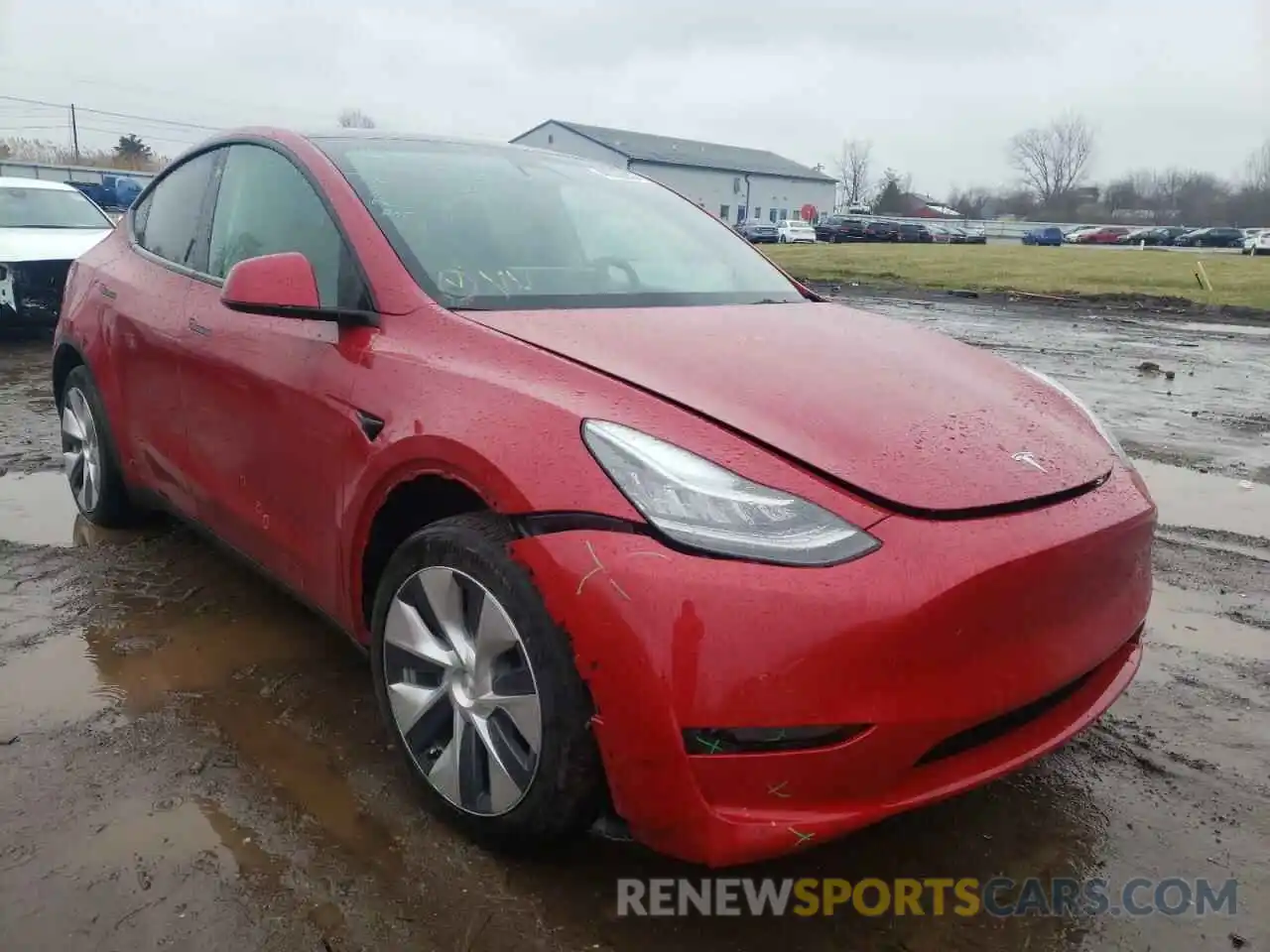 1 Фотография поврежденного автомобиля 5YJYGDEE3MF186487 TESLA MODEL Y 2021