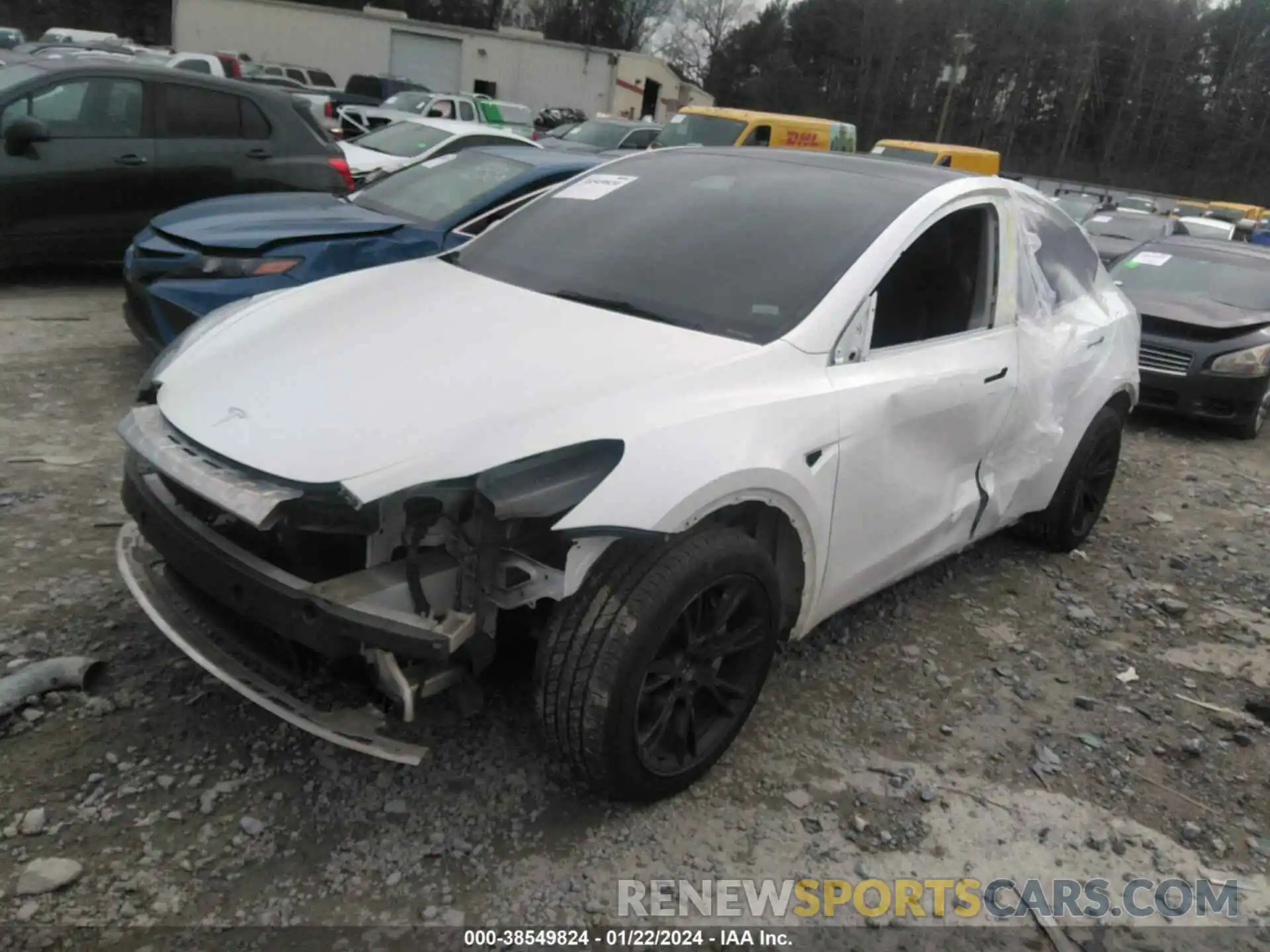 2 Photograph of a damaged car 5YJYGDEE3MF188529 TESLA MODEL Y 2021