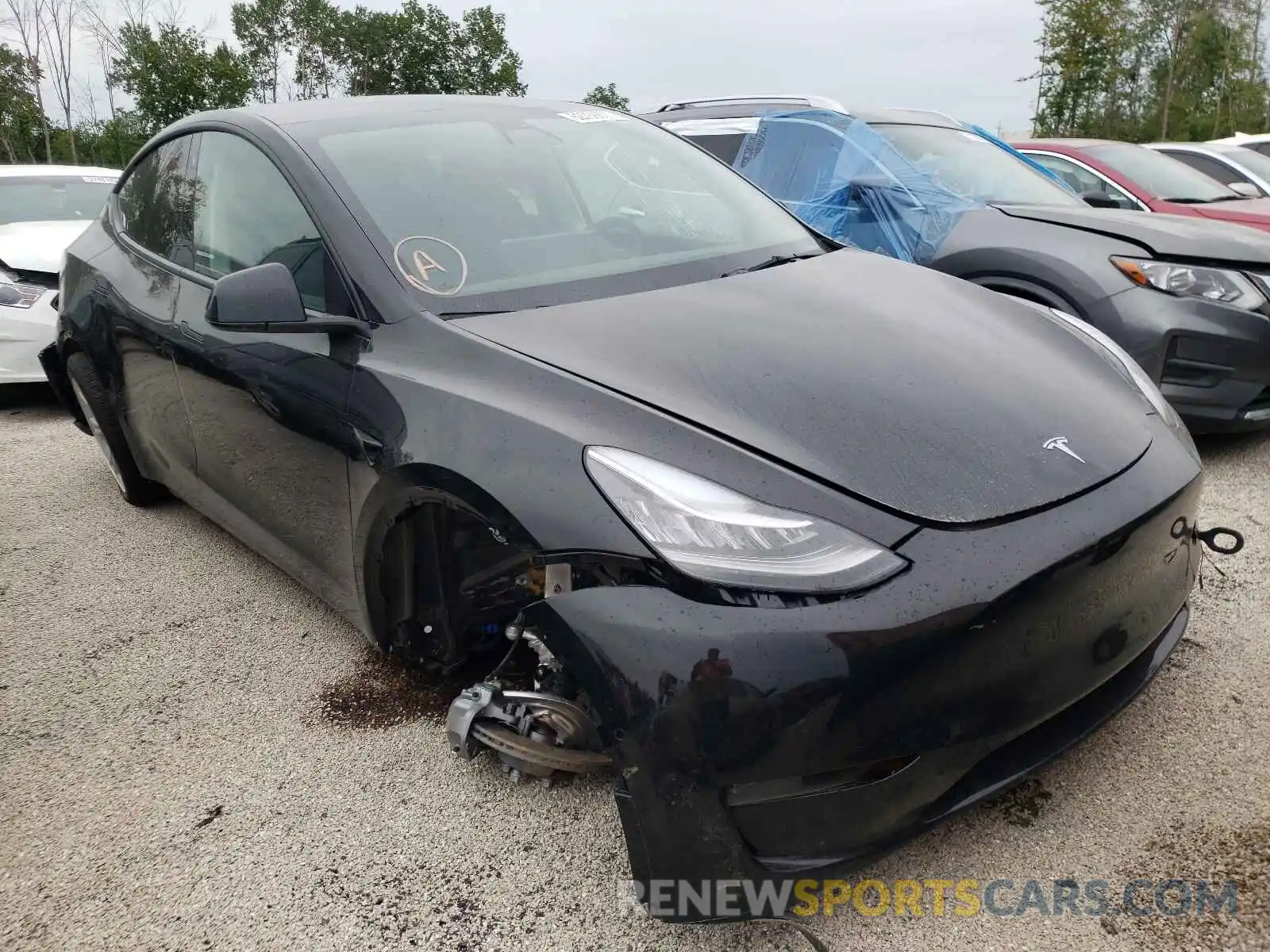 1 Фотография поврежденного автомобиля 5YJYGDEE3MF190832 TESLA MODEL Y 2021