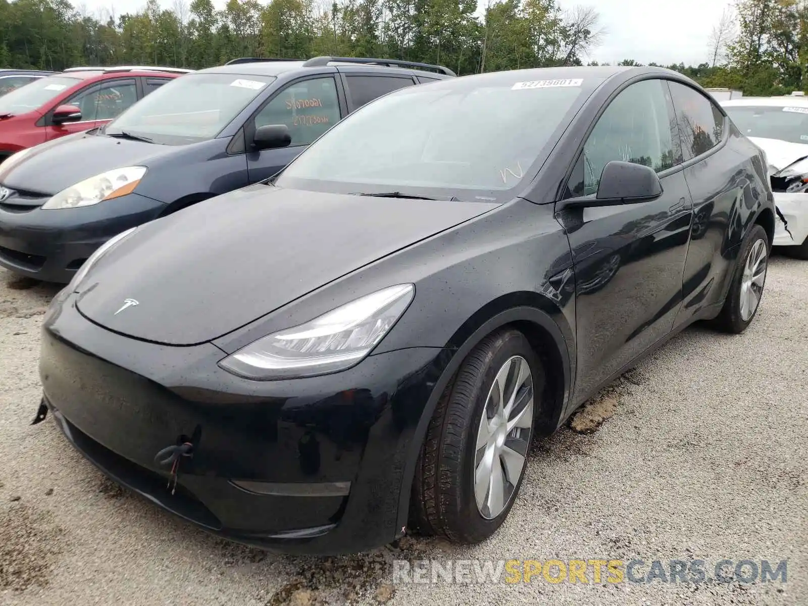 2 Фотография поврежденного автомобиля 5YJYGDEE3MF190832 TESLA MODEL Y 2021