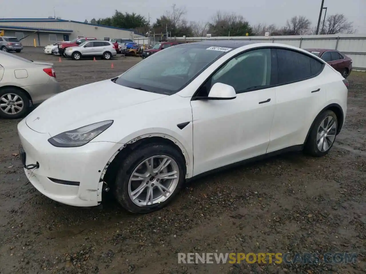 1 Photograph of a damaged car 5YJYGDEE3MF191415 TESLA MODEL Y 2021