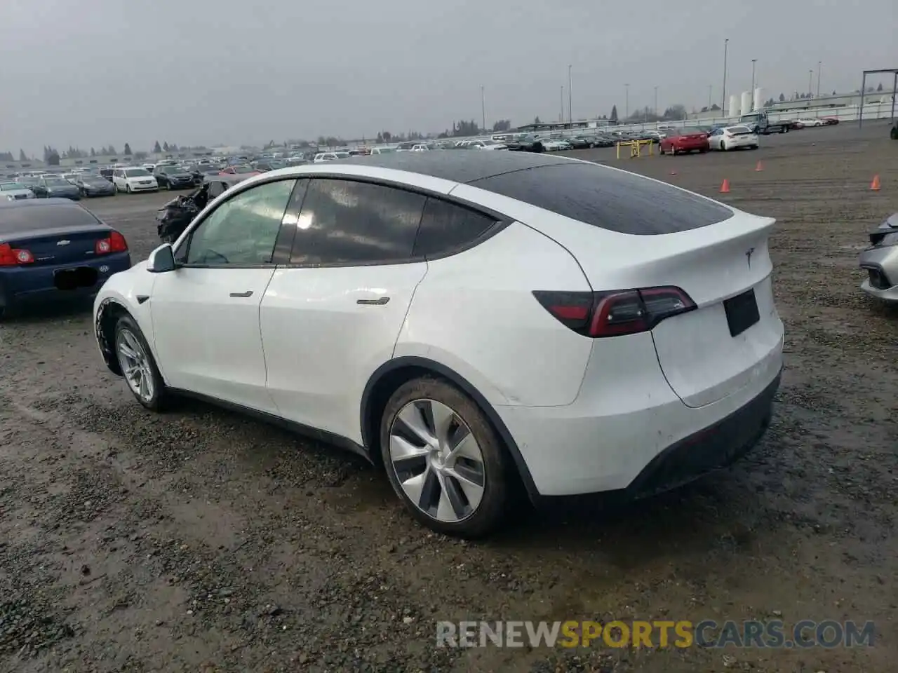 2 Photograph of a damaged car 5YJYGDEE3MF191415 TESLA MODEL Y 2021