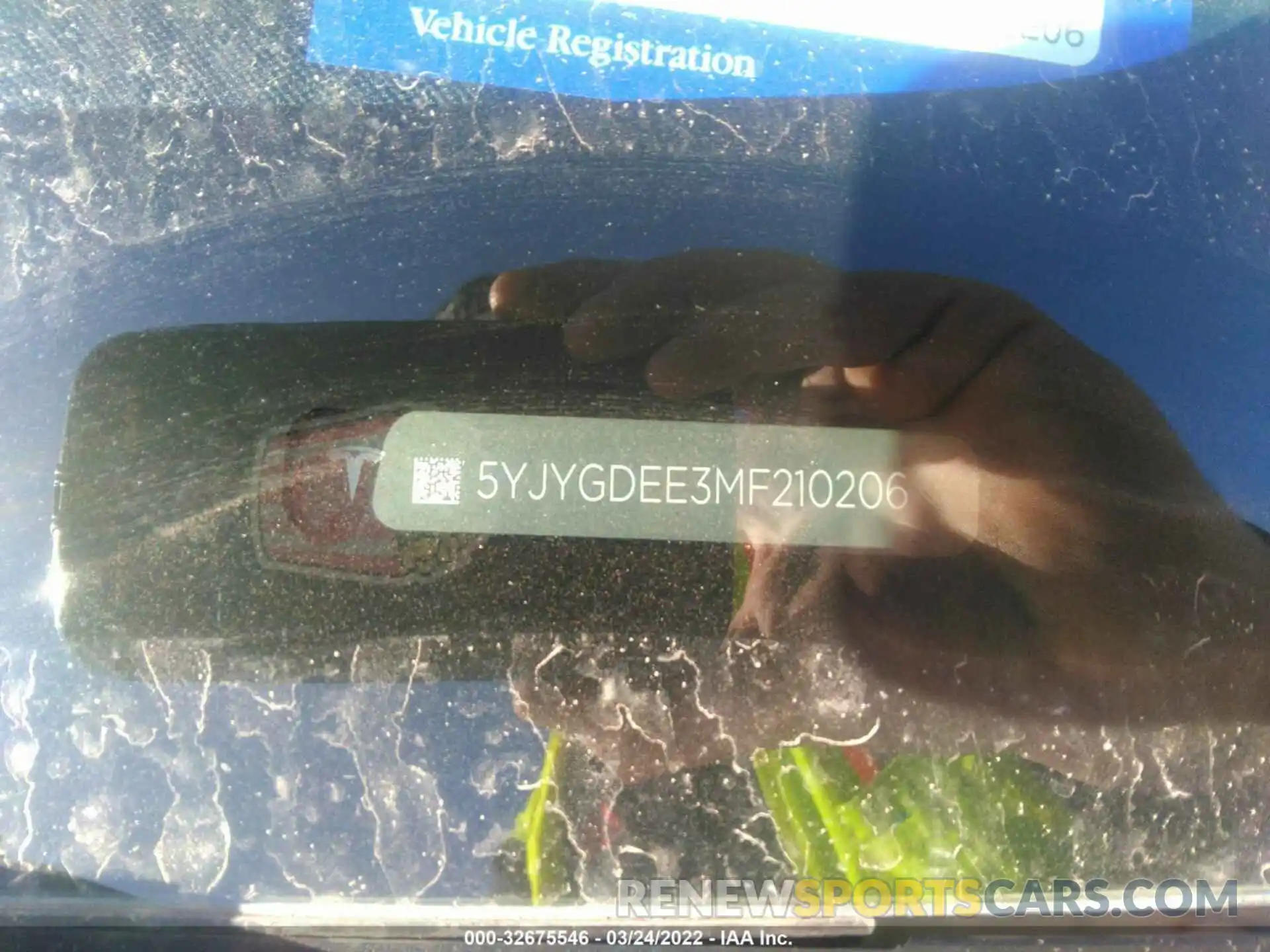 9 Photograph of a damaged car 5YJYGDEE3MF210206 TESLA MODEL Y 2021