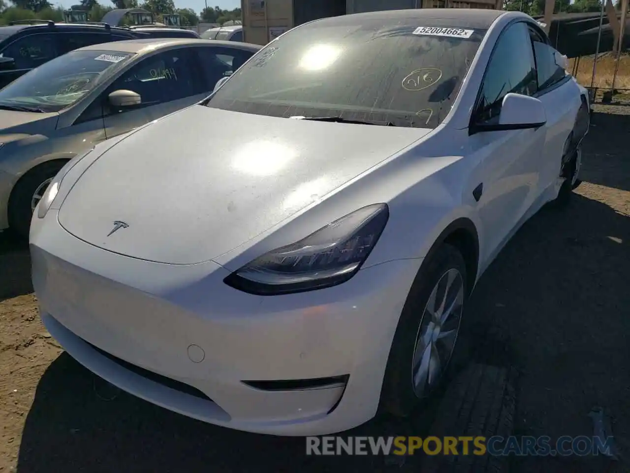 2 Фотография поврежденного автомобиля 5YJYGDEE3MF245991 TESLA MODEL Y 2021