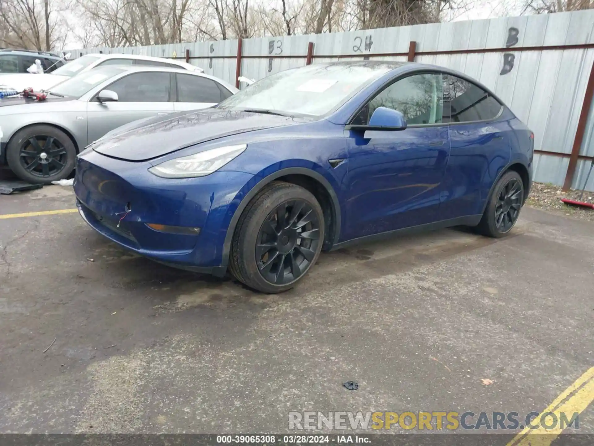 2 Photograph of a damaged car 5YJYGDEE3MF255971 TESLA MODEL Y 2021