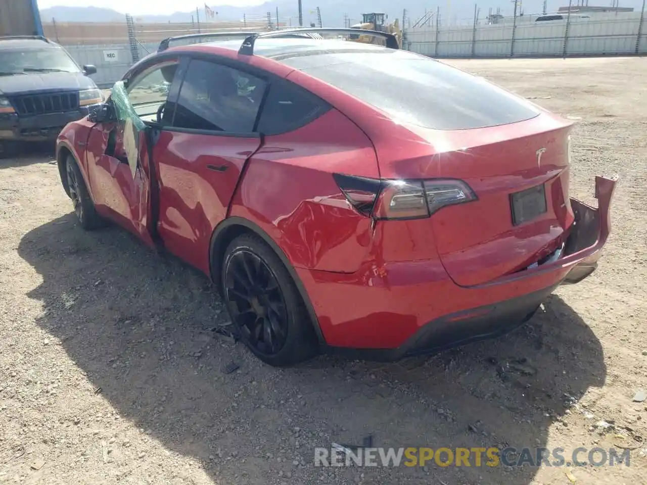 3 Photograph of a damaged car 5YJYGDEE3MF262709 TESLA MODEL Y 2021