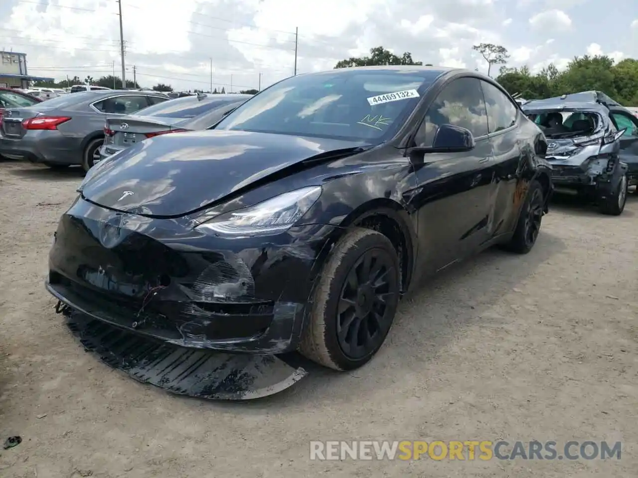 2 Фотография поврежденного автомобиля 5YJYGDEE3MF264928 TESLA MODEL Y 2021