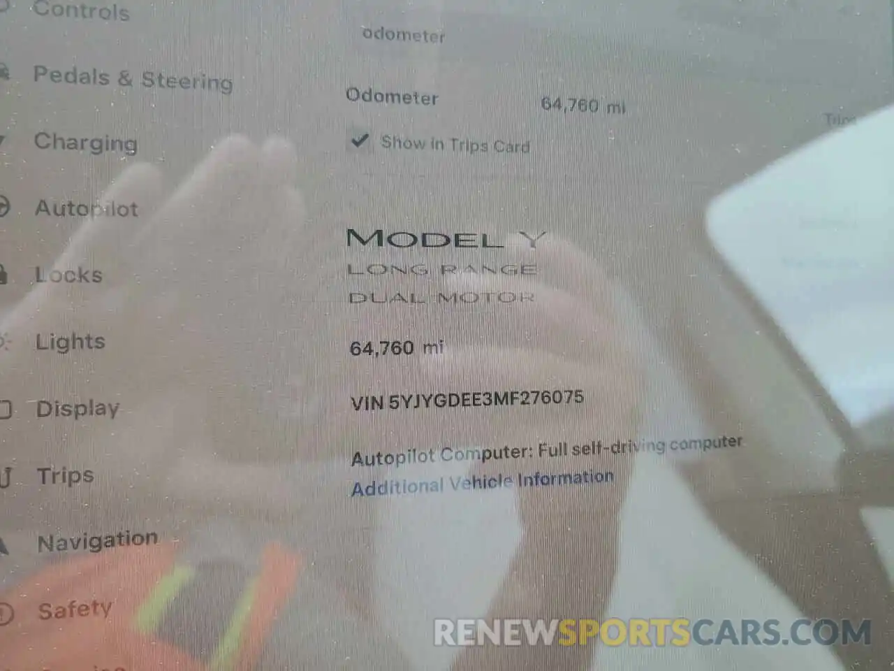 9 Photograph of a damaged car 5YJYGDEE3MF276075 TESLA MODEL Y 2021