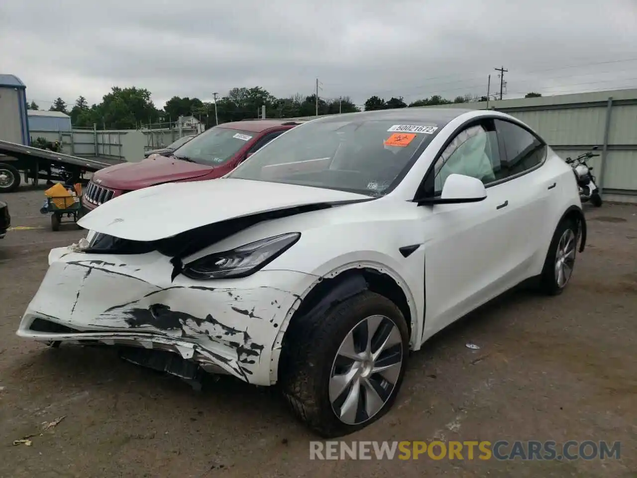 2 Фотография поврежденного автомобиля 5YJYGDEE3MF279039 TESLA MODEL Y 2021