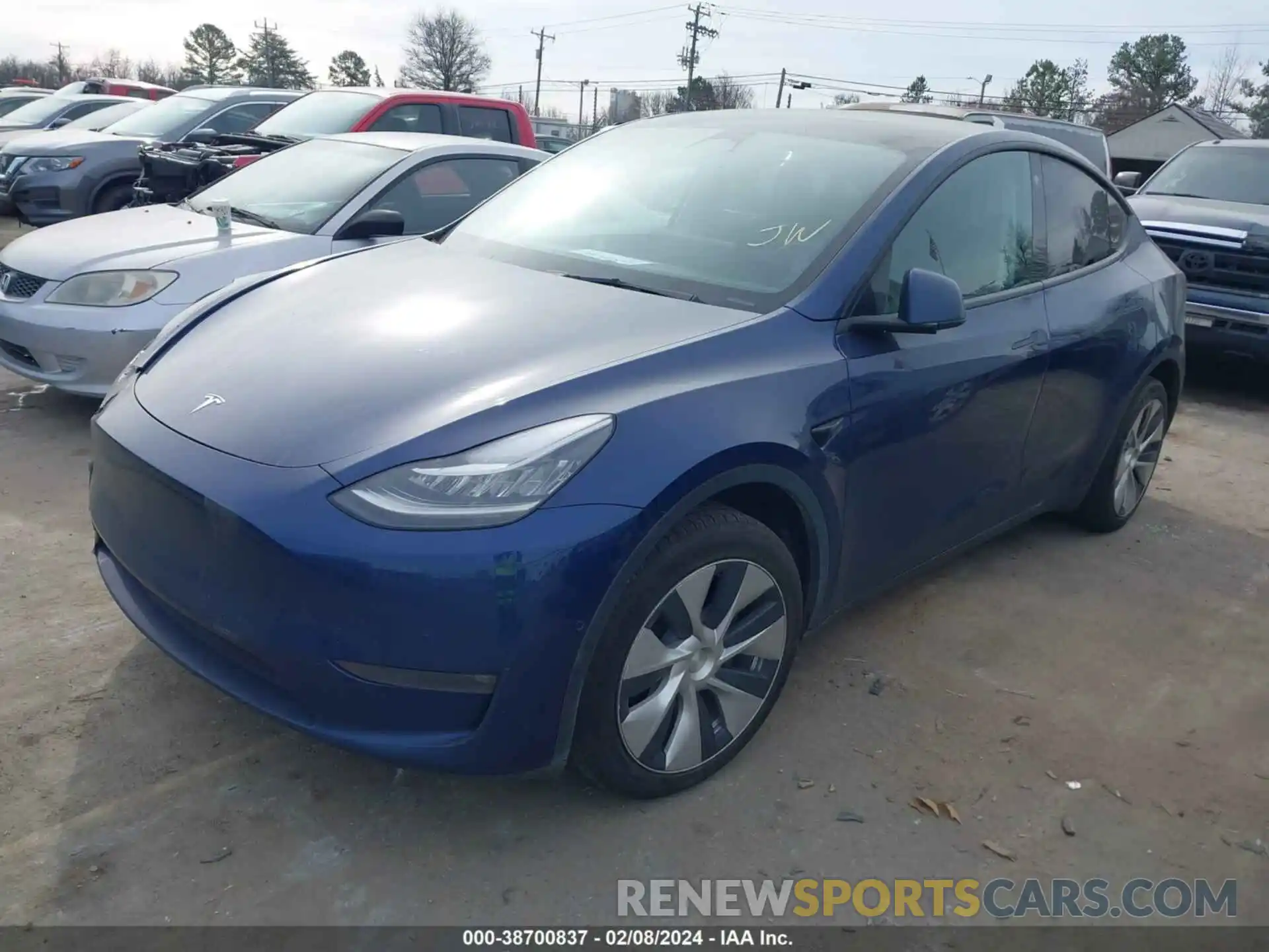 2 Фотография поврежденного автомобиля 5YJYGDEE3MF283950 TESLA MODEL Y 2021