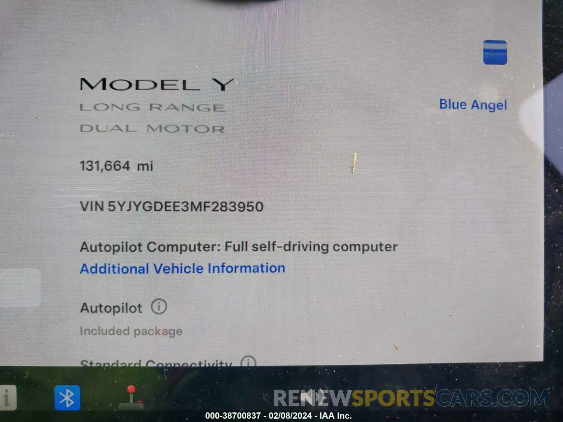 7 Фотография поврежденного автомобиля 5YJYGDEE3MF283950 TESLA MODEL Y 2021