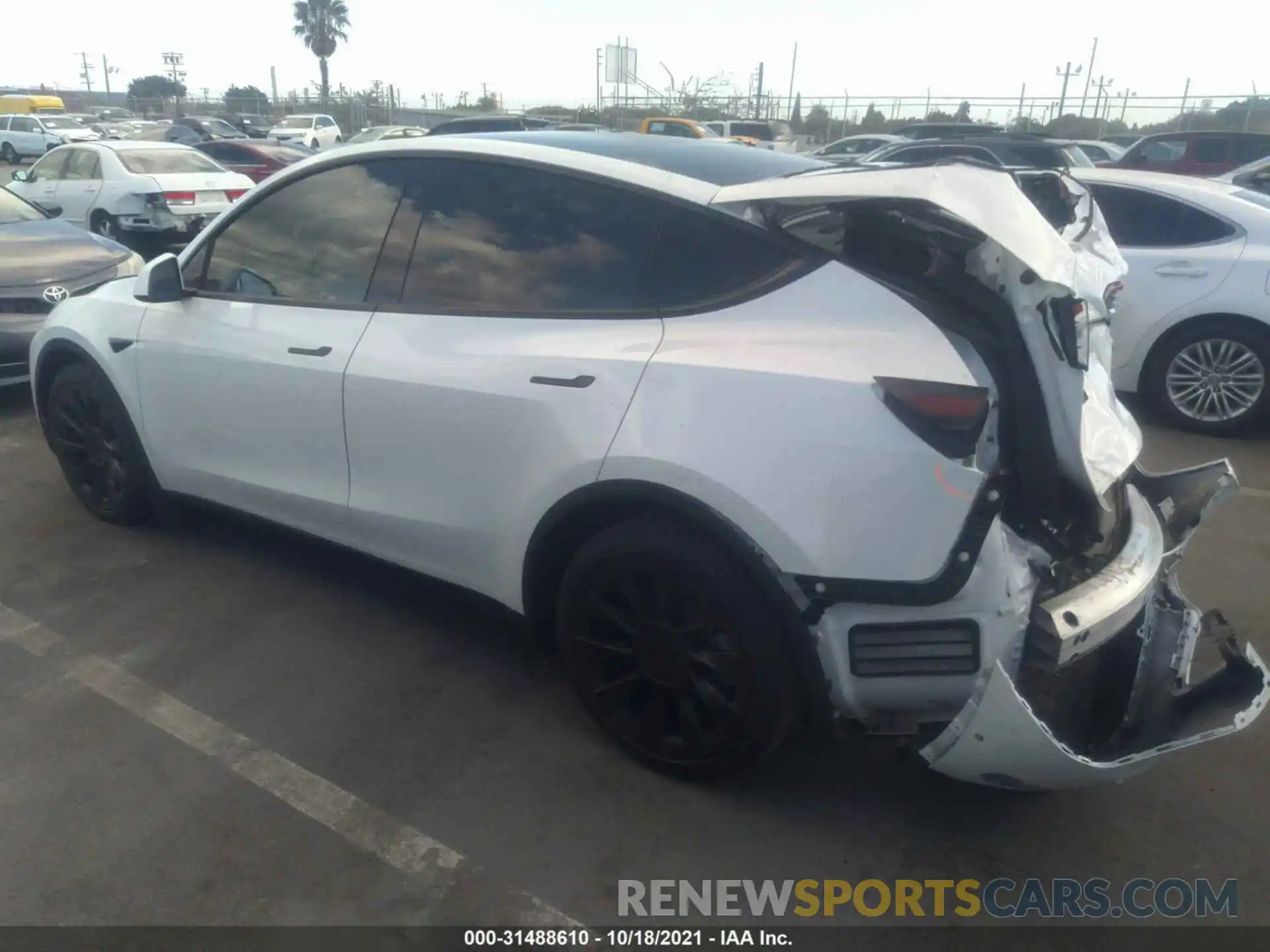 3 Photograph of a damaged car 5YJYGDEE4MF061966 TESLA MODEL Y 2021