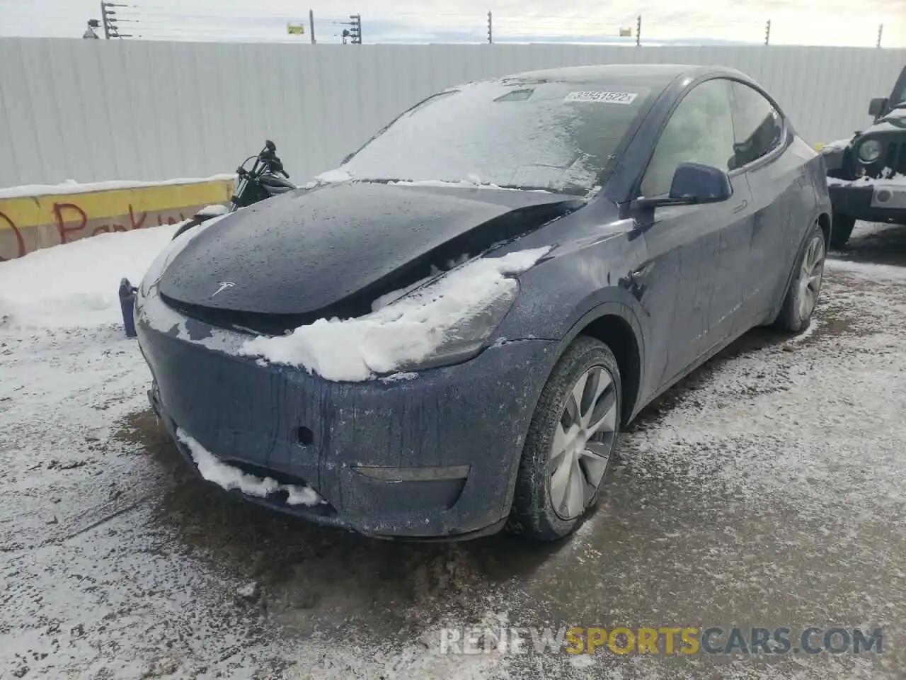 2 Фотография поврежденного автомобиля 5YJYGDEE4MF062468 TESLA MODEL Y 2021