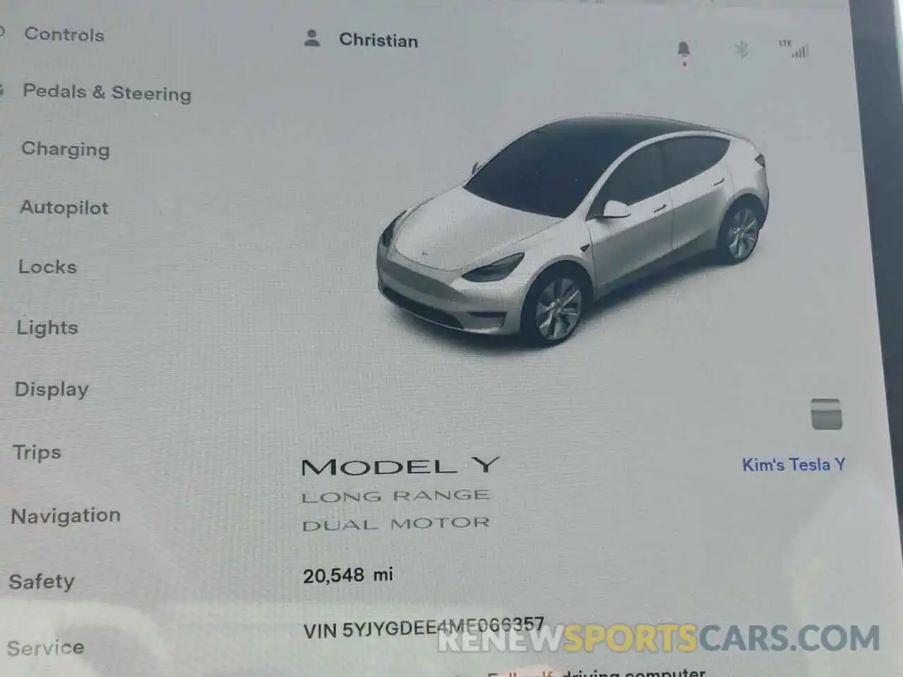 8 Фотография поврежденного автомобиля 5YJYGDEE4MF066357 TESLA MODEL Y 2021