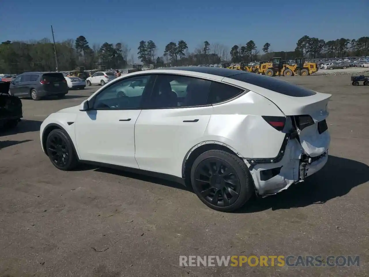 2 Photograph of a damaged car 5YJYGDEE4MF068397 TESLA MODEL Y 2021