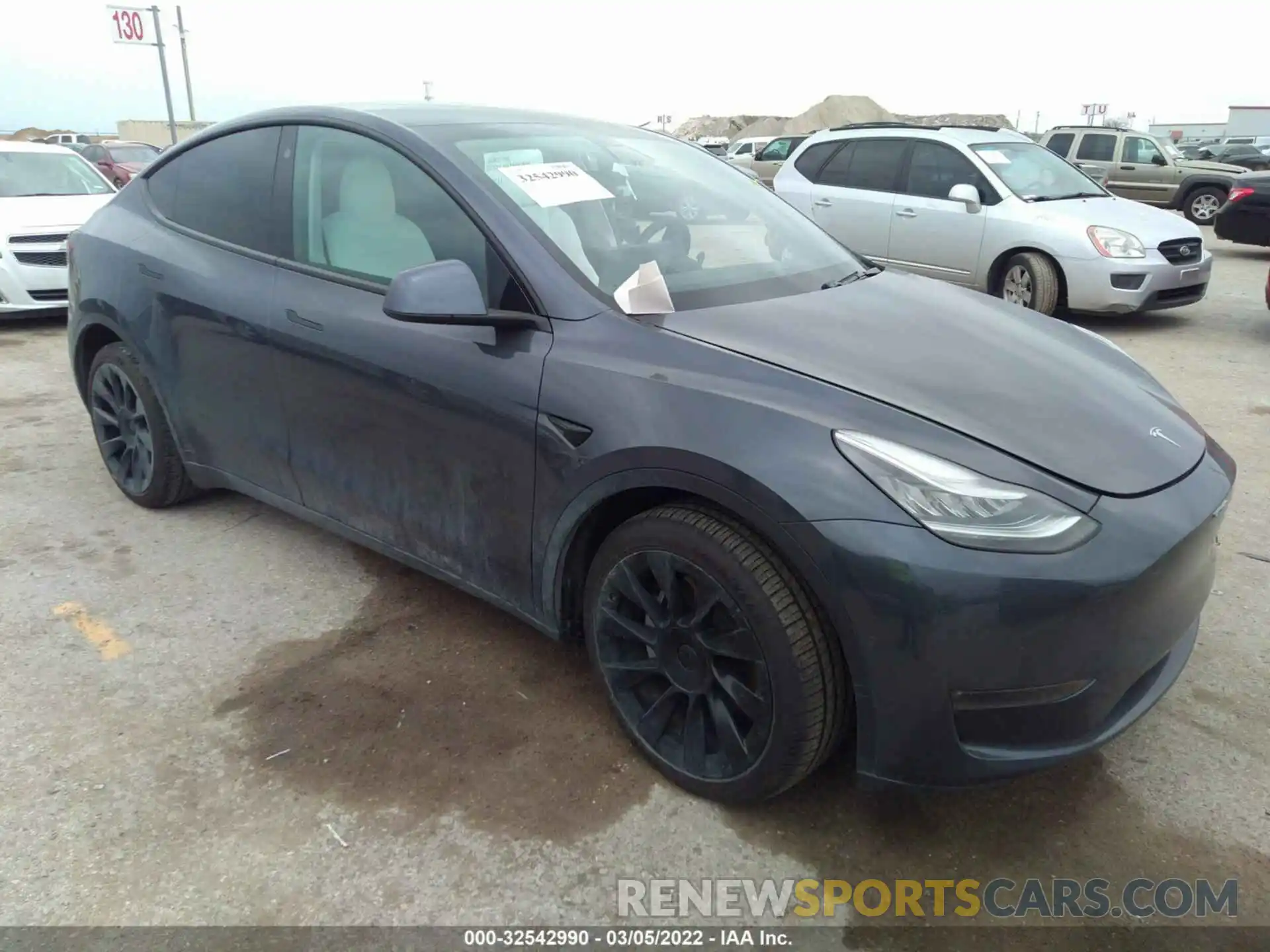 1 Фотография поврежденного автомобиля 5YJYGDEE4MF069064 TESLA MODEL Y 2021