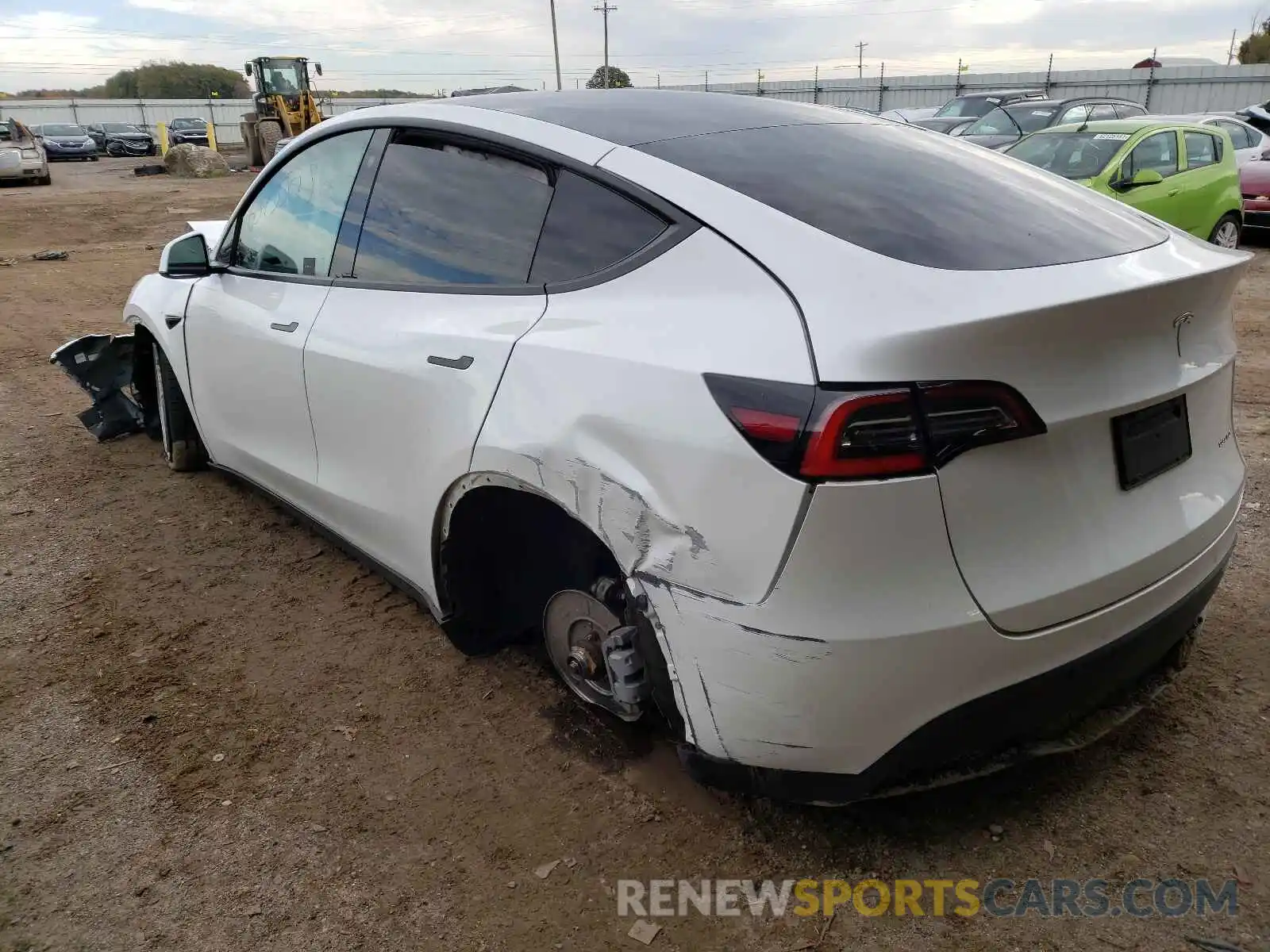 3 Фотография поврежденного автомобиля 5YJYGDEE4MF069517 TESLA MODEL Y 2021