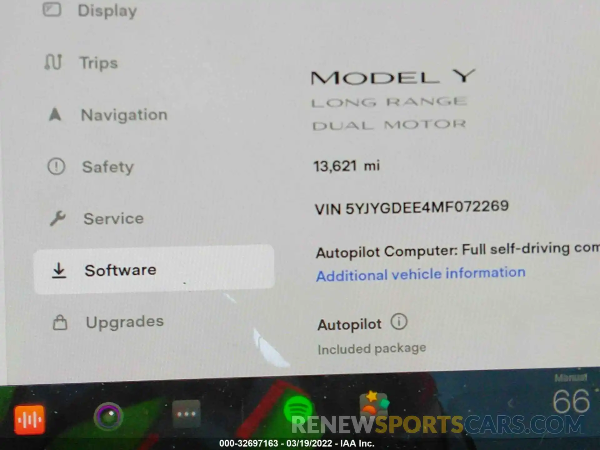 7 Фотография поврежденного автомобиля 5YJYGDEE4MF072269 TESLA MODEL Y 2021