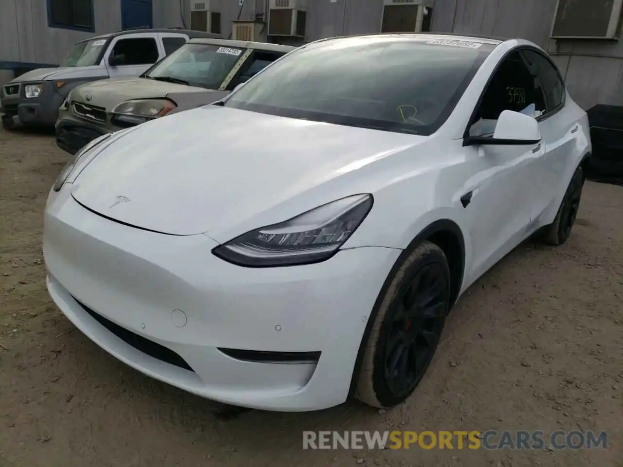 2 Photograph of a damaged car 5YJYGDEE4MF076953 TESLA MODEL Y 2021