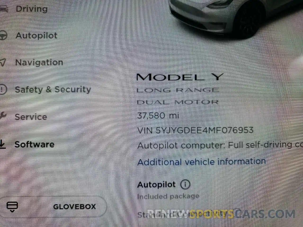 8 Фотография поврежденного автомобиля 5YJYGDEE4MF076953 TESLA MODEL Y 2021