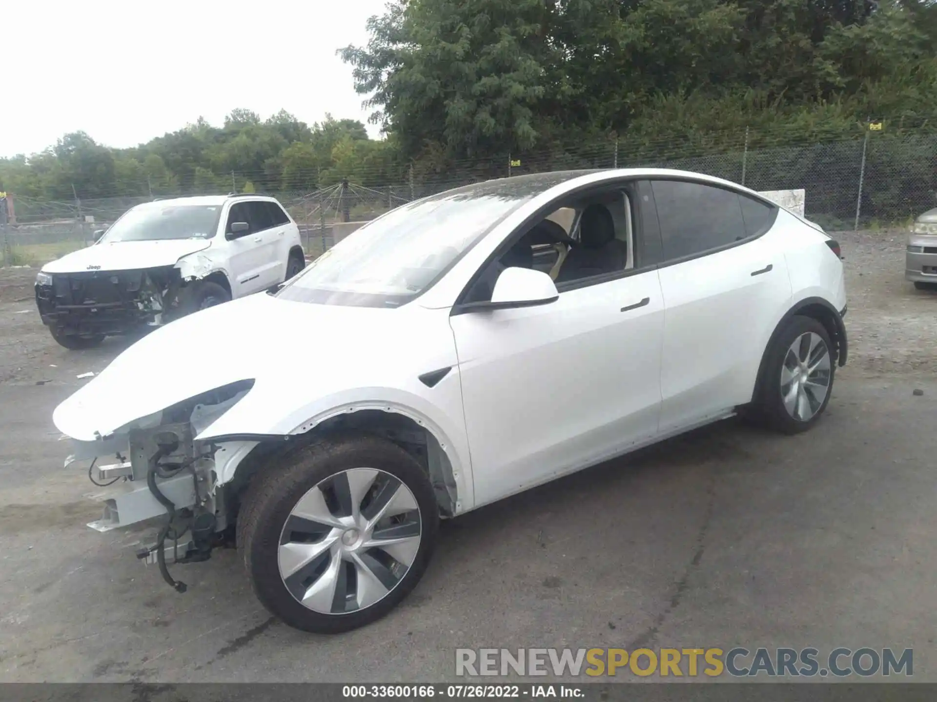 2 Фотография поврежденного автомобиля 5YJYGDEE4MF077598 TESLA MODEL Y 2021