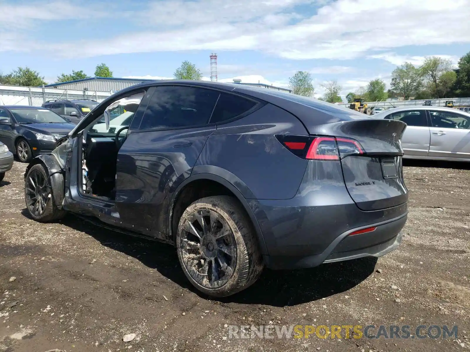 3 Фотография поврежденного автомобиля 5YJYGDEE4MF078993 TESLA MODEL Y 2021