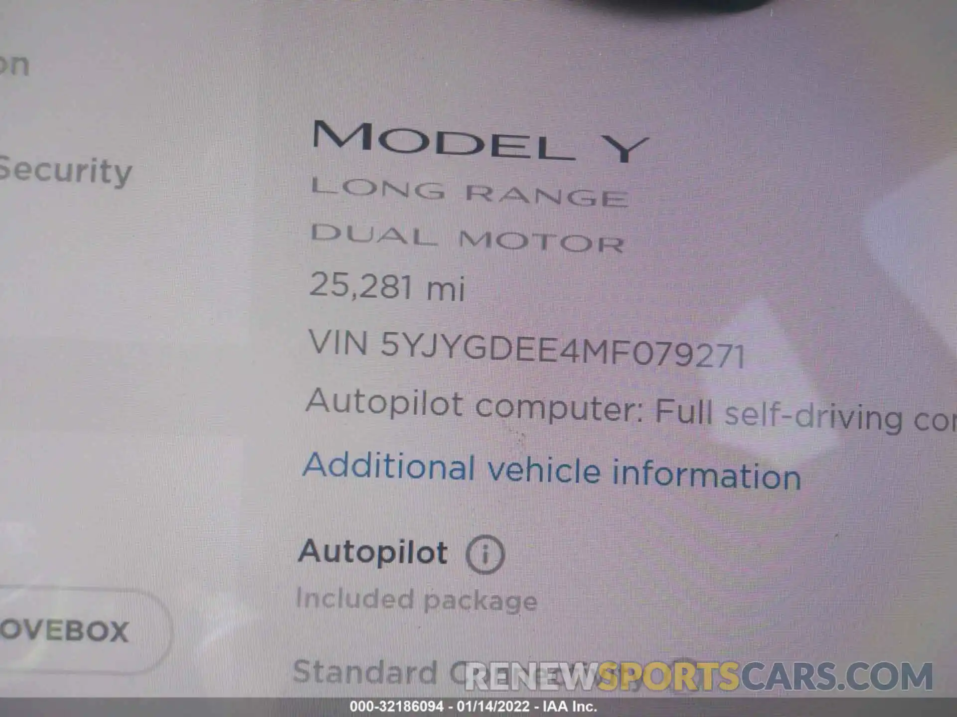 7 Фотография поврежденного автомобиля 5YJYGDEE4MF079271 TESLA MODEL Y 2021