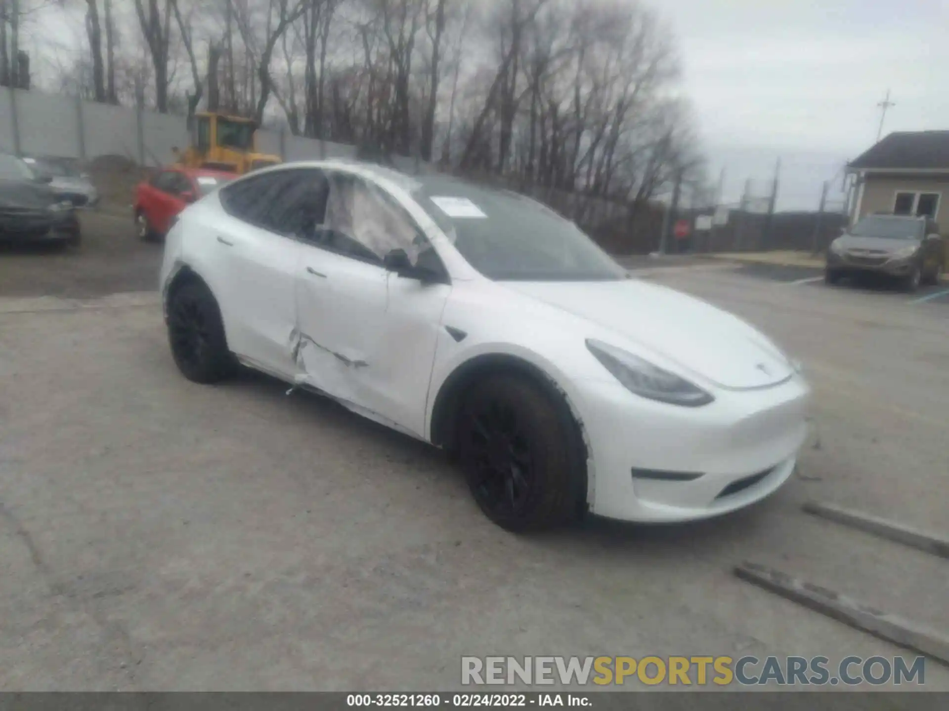 1 Фотография поврежденного автомобиля 5YJYGDEE4MF081005 TESLA MODEL Y 2021