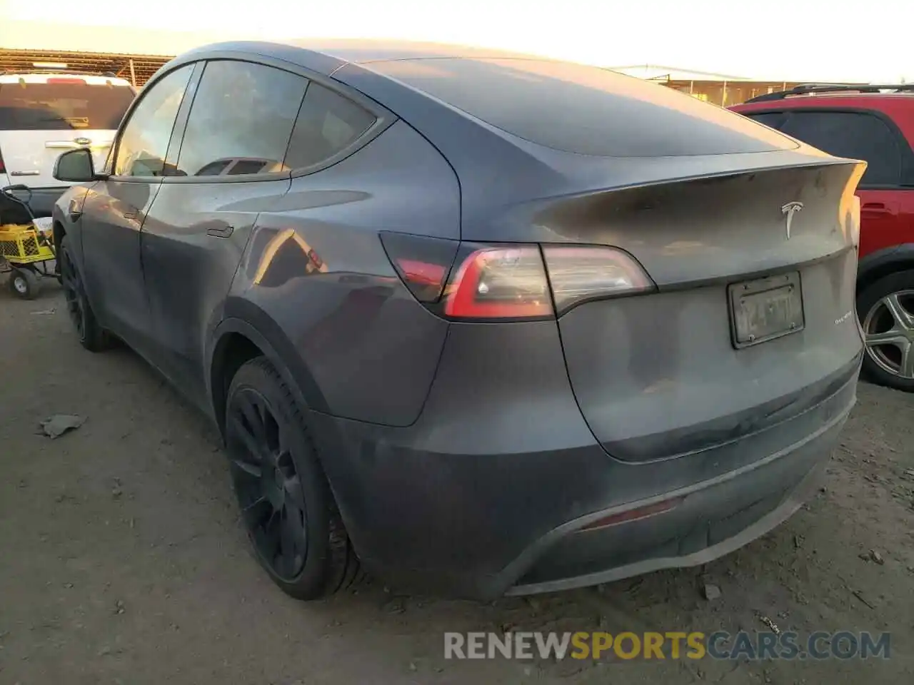 3 Фотография поврежденного автомобиля 5YJYGDEE4MF084146 TESLA MODEL Y 2021