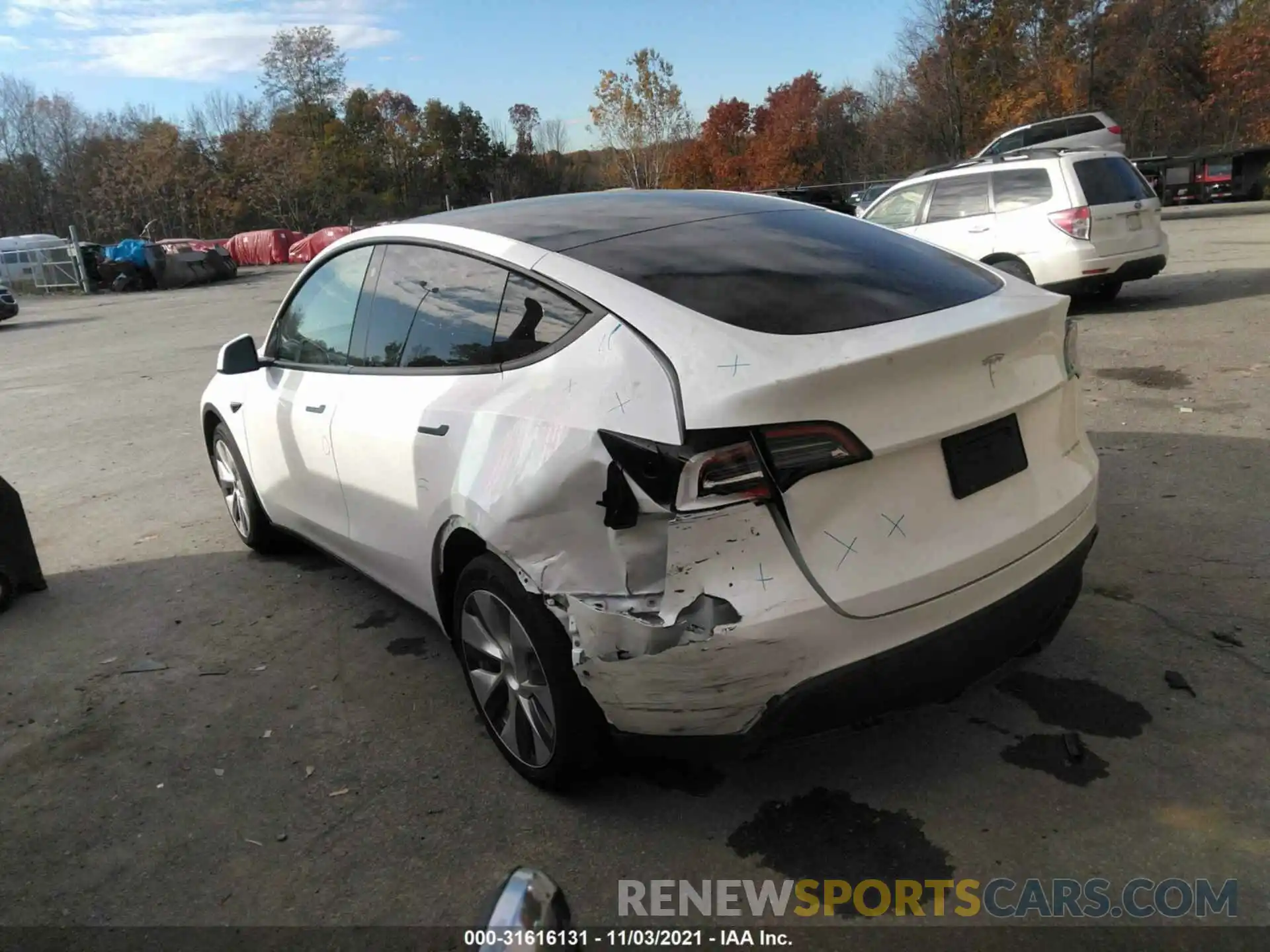 3 Photograph of a damaged car 5YJYGDEE4MF086317 TESLA MODEL Y 2021