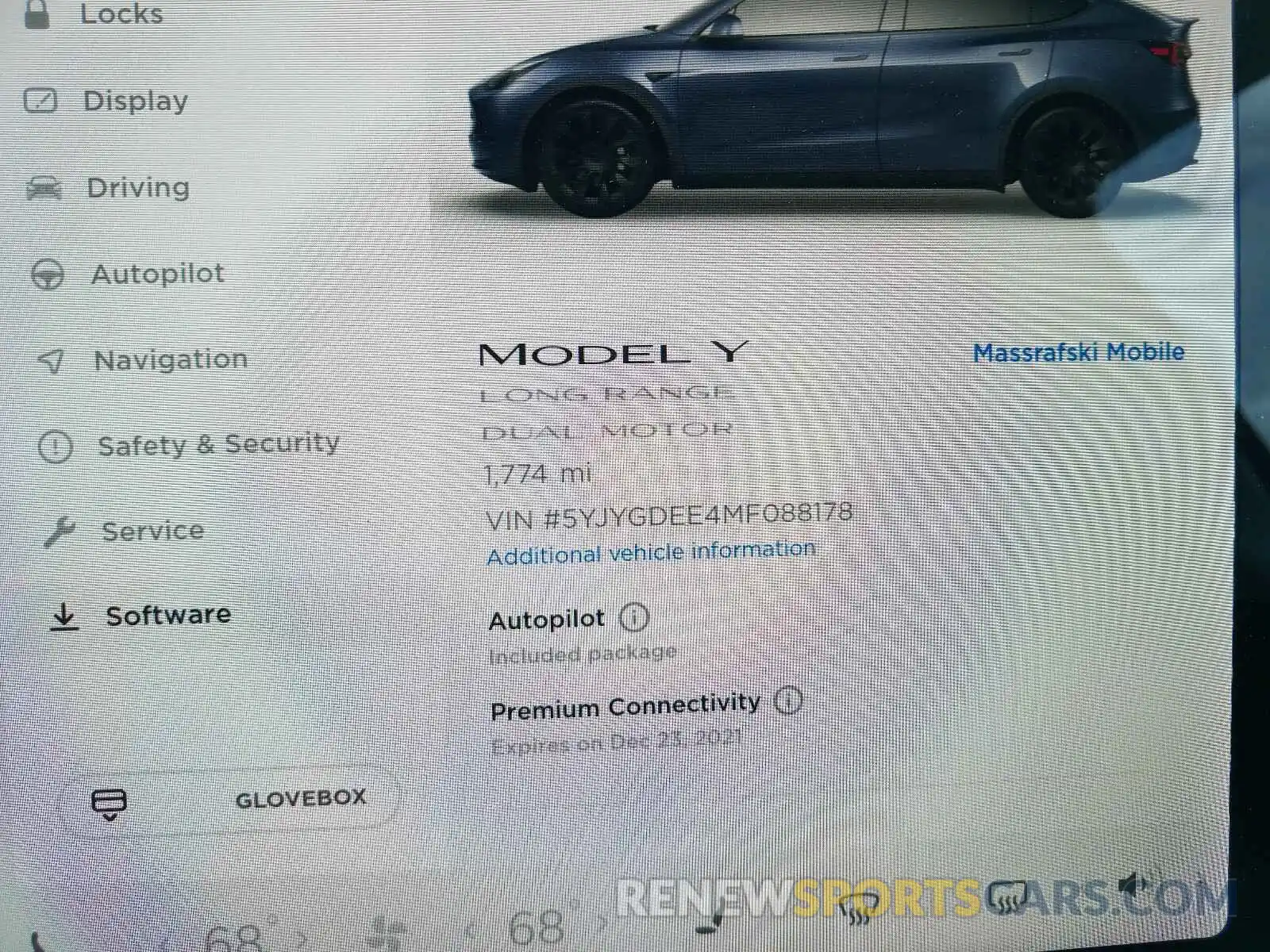 8 Фотография поврежденного автомобиля 5YJYGDEE4MF088178 TESLA MODEL Y 2021