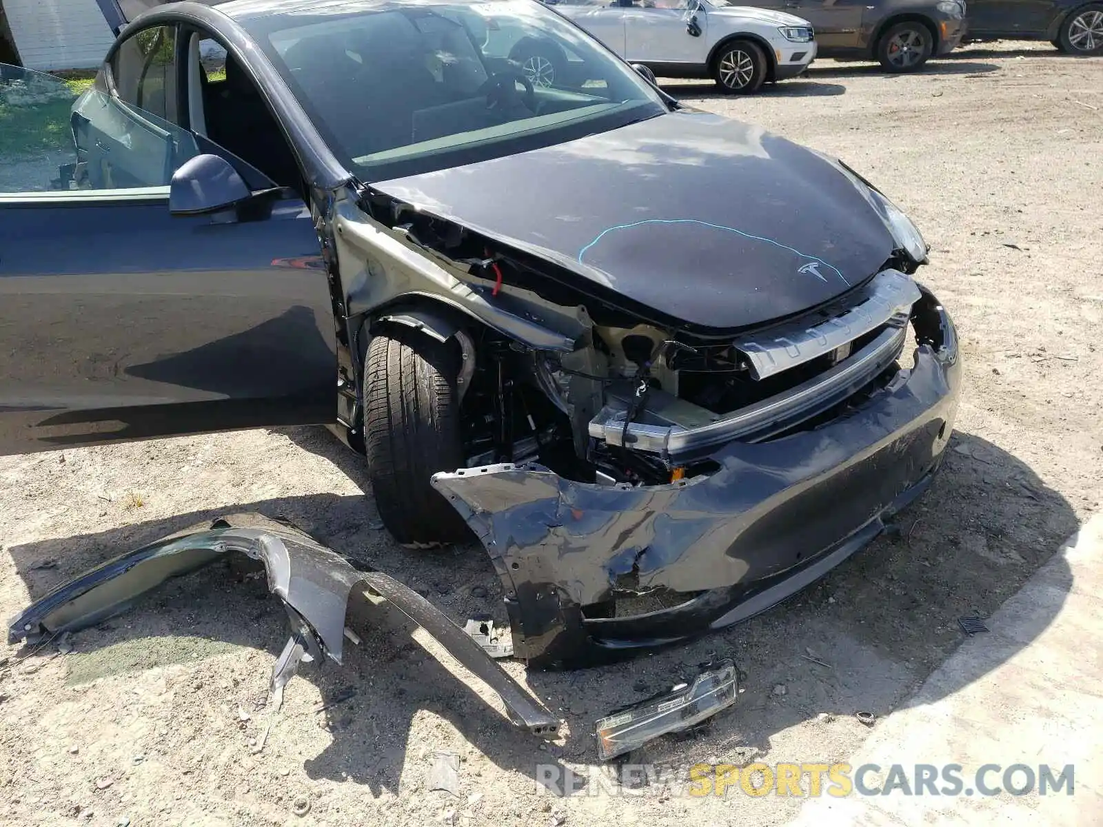 9 Photograph of a damaged car 5YJYGDEE4MF088178 TESLA MODEL Y 2021