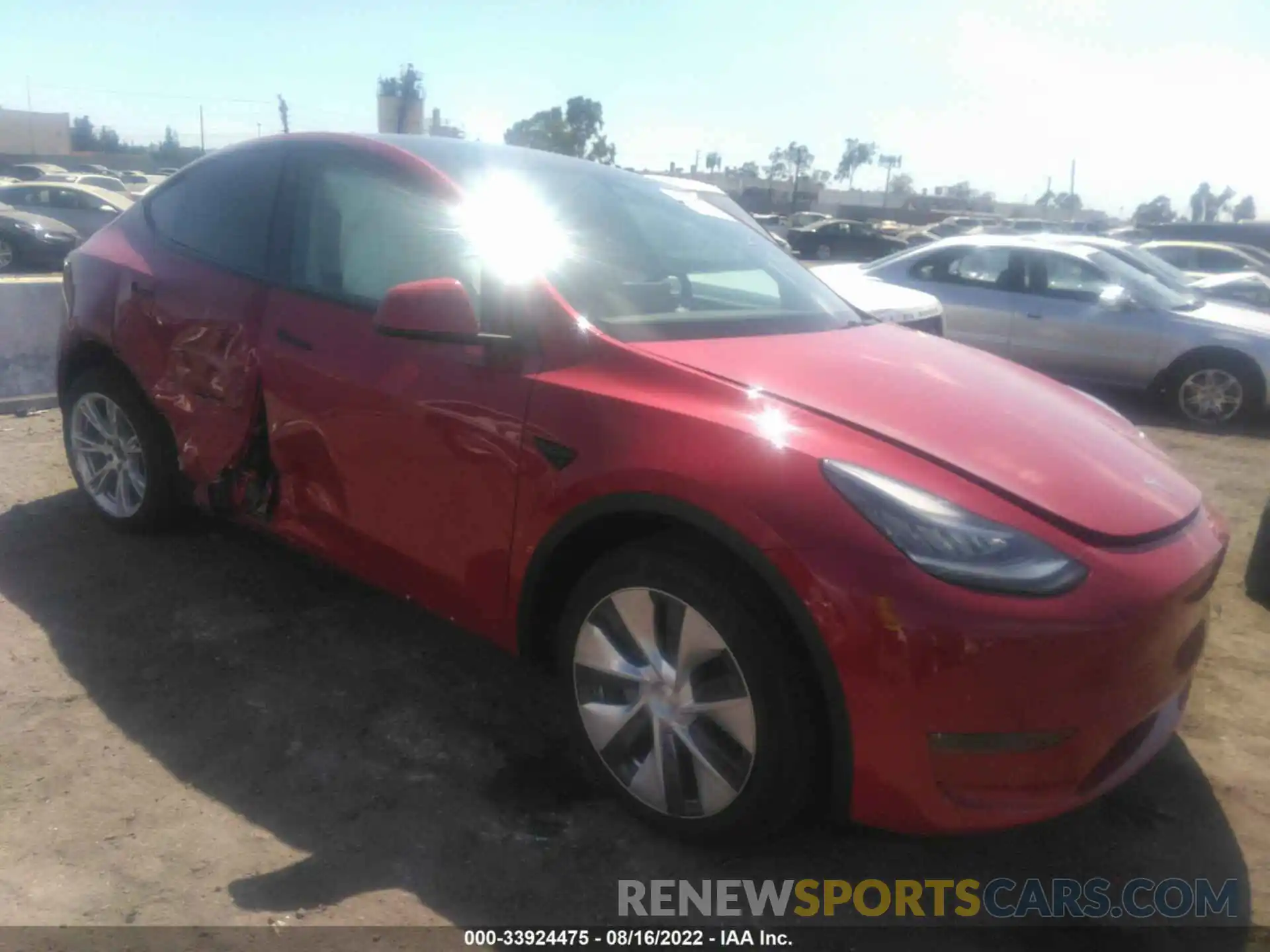 1 Photograph of a damaged car 5YJYGDEE4MF089430 TESLA MODEL Y 2021