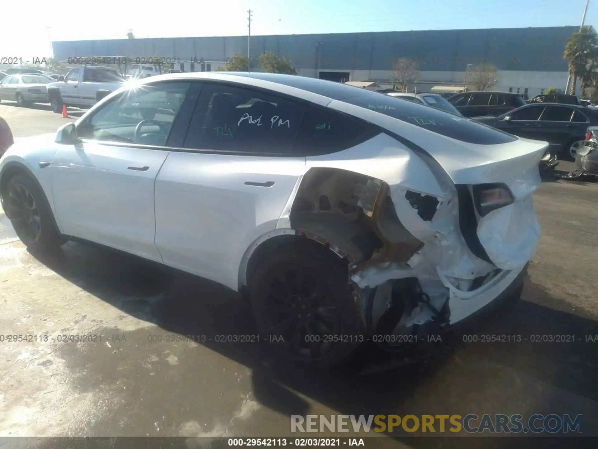 3 Photograph of a damaged car 5YJYGDEE4MF090707 TESLA MODEL Y 2021