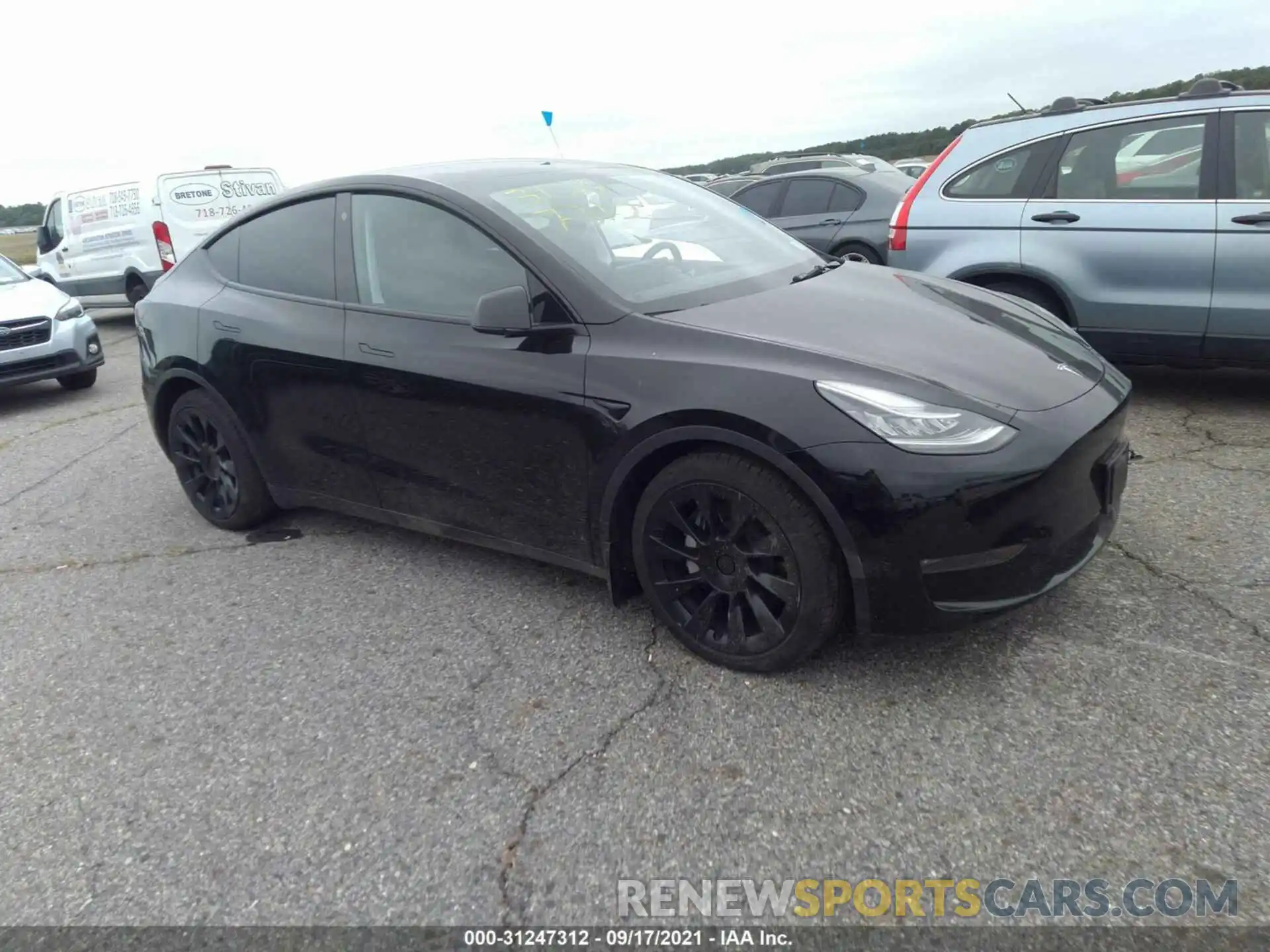 1 Photograph of a damaged car 5YJYGDEE4MF091226 TESLA MODEL Y 2021