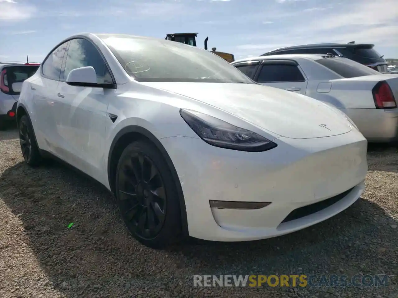 1 Photograph of a damaged car 5YJYGDEE4MF095535 TESLA MODEL Y 2021