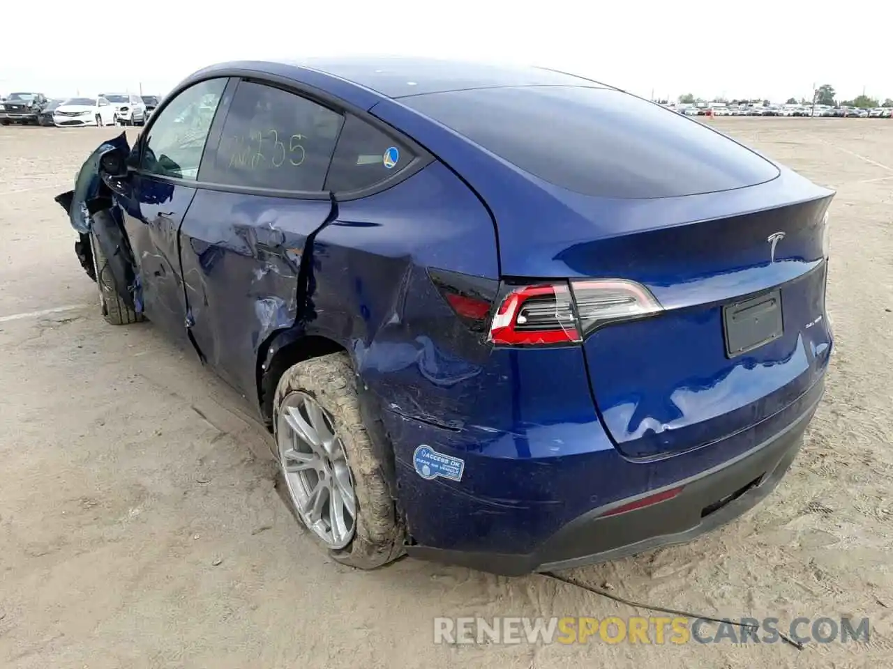 3 Photograph of a damaged car 5YJYGDEE4MF095955 TESLA MODEL Y 2021