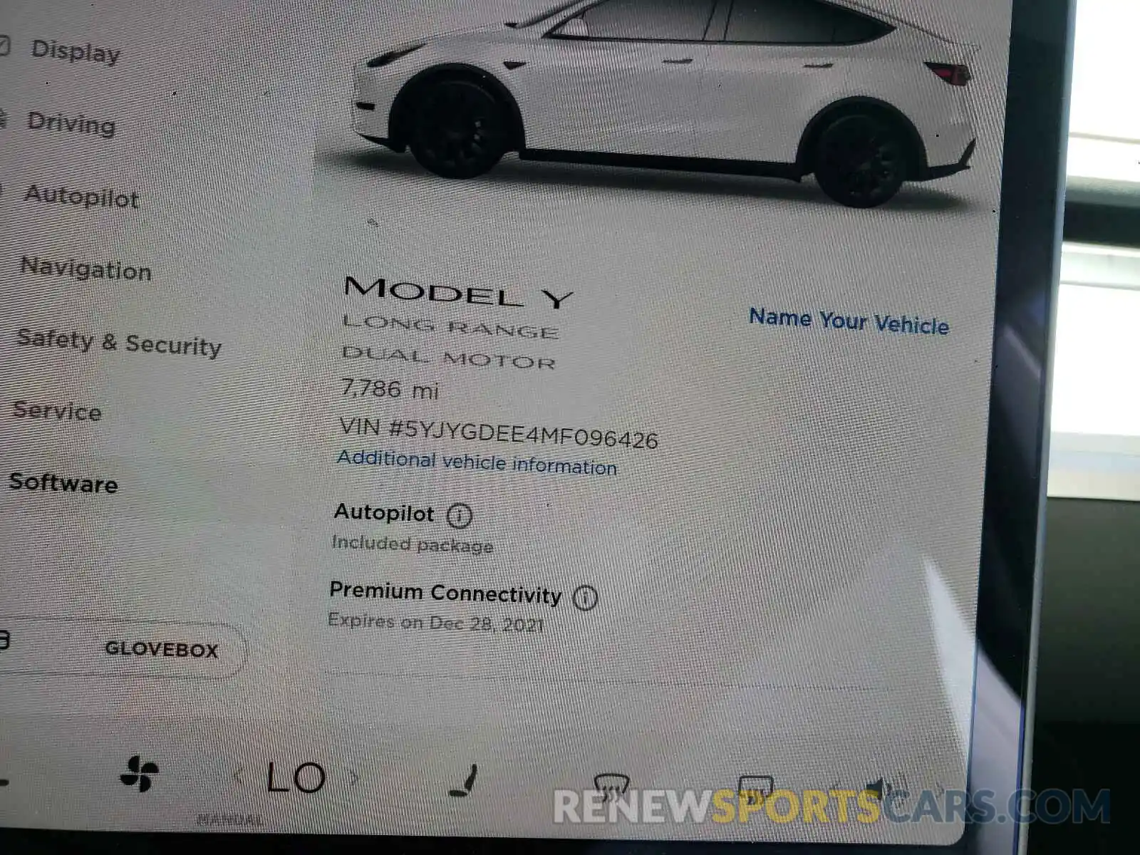 8 Фотография поврежденного автомобиля 5YJYGDEE4MF096426 TESLA MODEL Y 2021