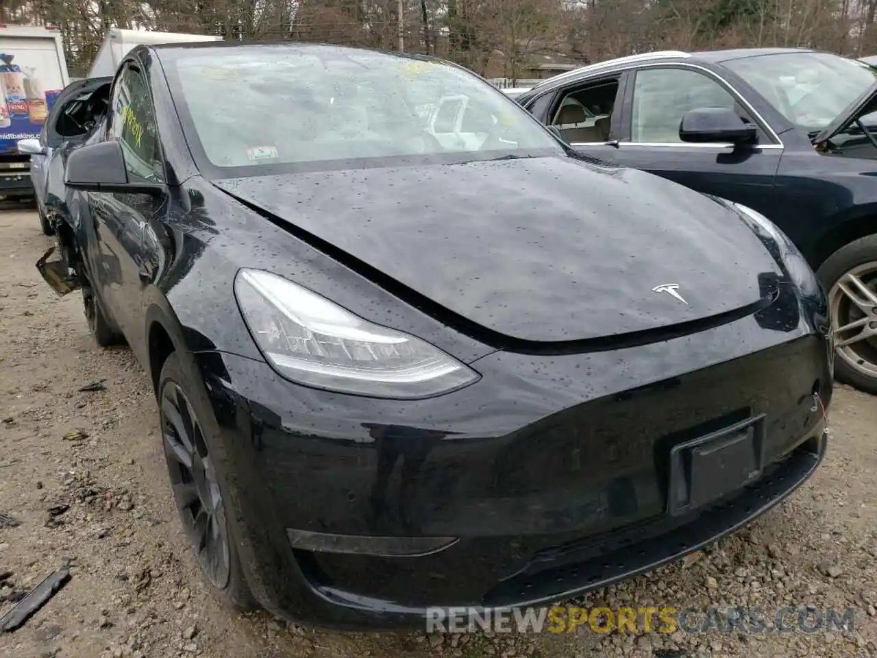 1 Photograph of a damaged car 5YJYGDEE4MF103262 TESLA MODEL Y 2021