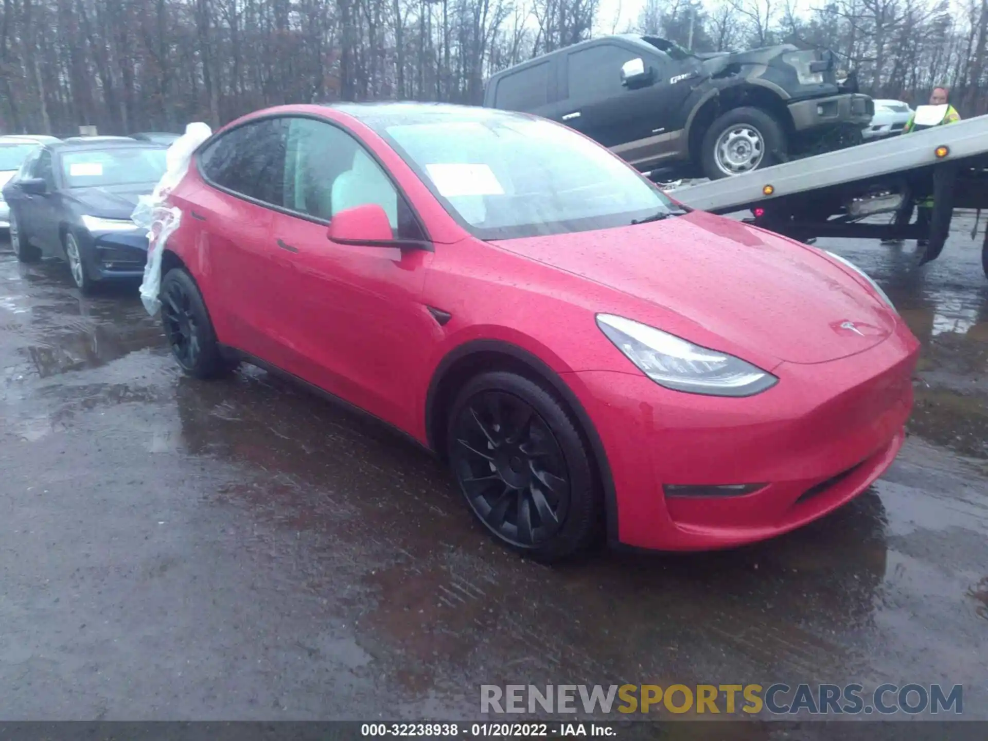 1 Фотография поврежденного автомобиля 5YJYGDEE4MF104069 TESLA MODEL Y 2021