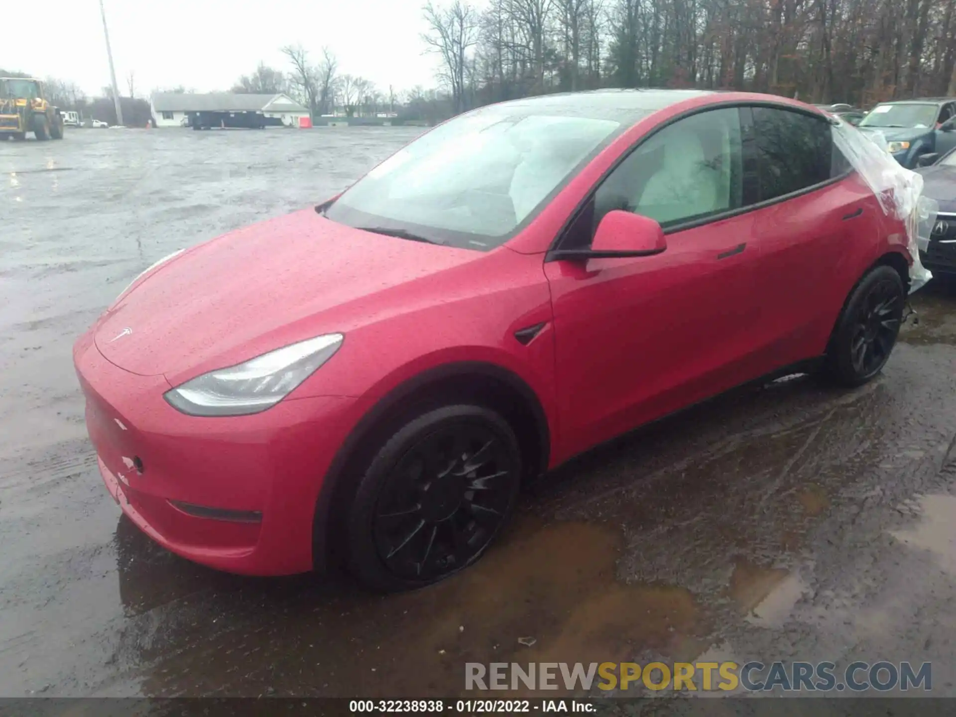 2 Photograph of a damaged car 5YJYGDEE4MF104069 TESLA MODEL Y 2021