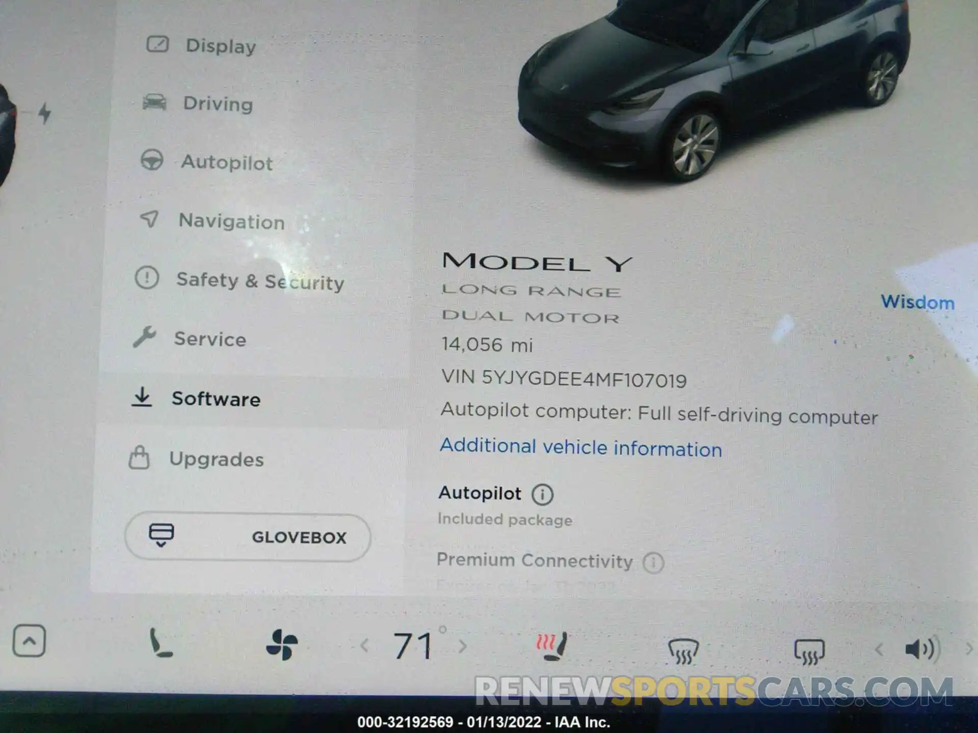 7 Photograph of a damaged car 5YJYGDEE4MF107019 TESLA MODEL Y 2021