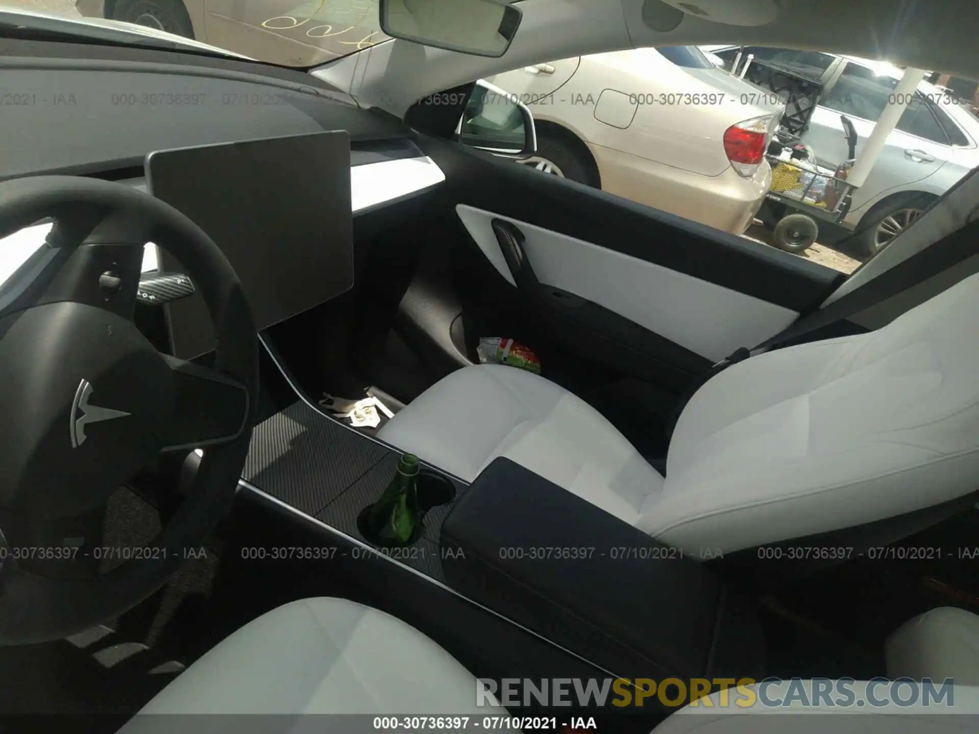 7 Photograph of a damaged car 5YJYGDEE4MF108722 TESLA MODEL Y 2021