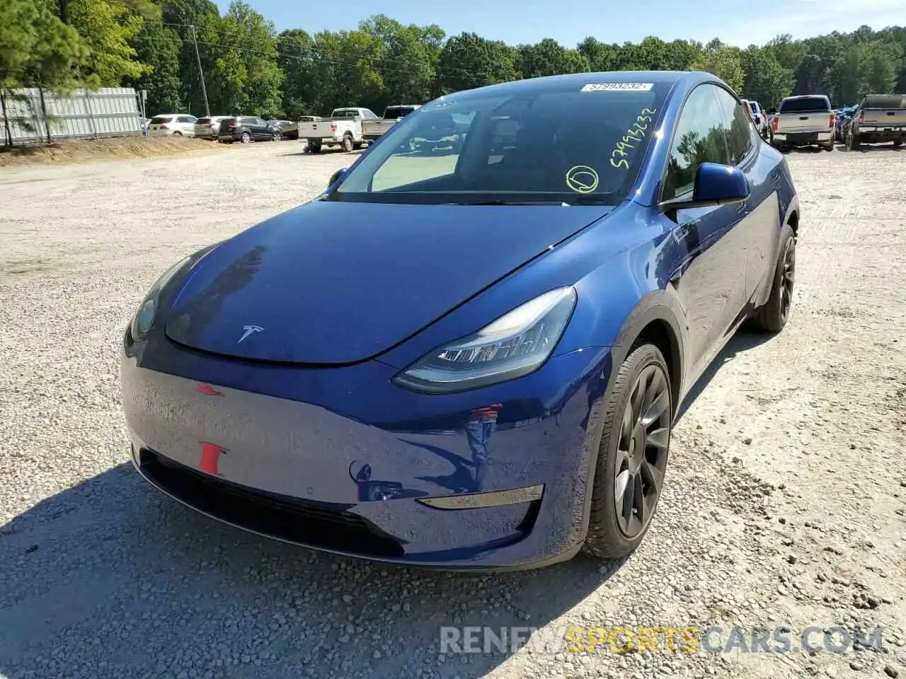 2 Photograph of a damaged car 5YJYGDEE4MF111507 TESLA MODEL Y 2021