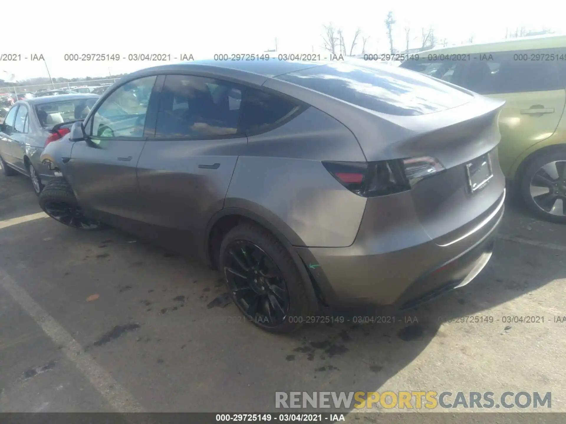 3 Фотография поврежденного автомобиля 5YJYGDEE4MF111815 TESLA MODEL Y 2021