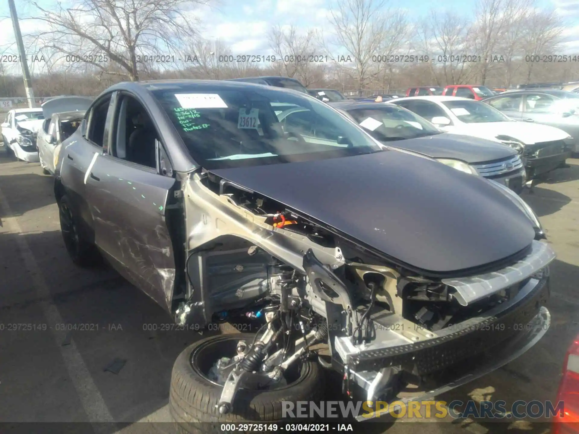 6 Photograph of a damaged car 5YJYGDEE4MF111815 TESLA MODEL Y 2021