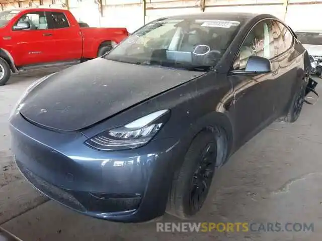 2 Photograph of a damaged car 5YJYGDEE4MF115461 TESLA MODEL Y 2021