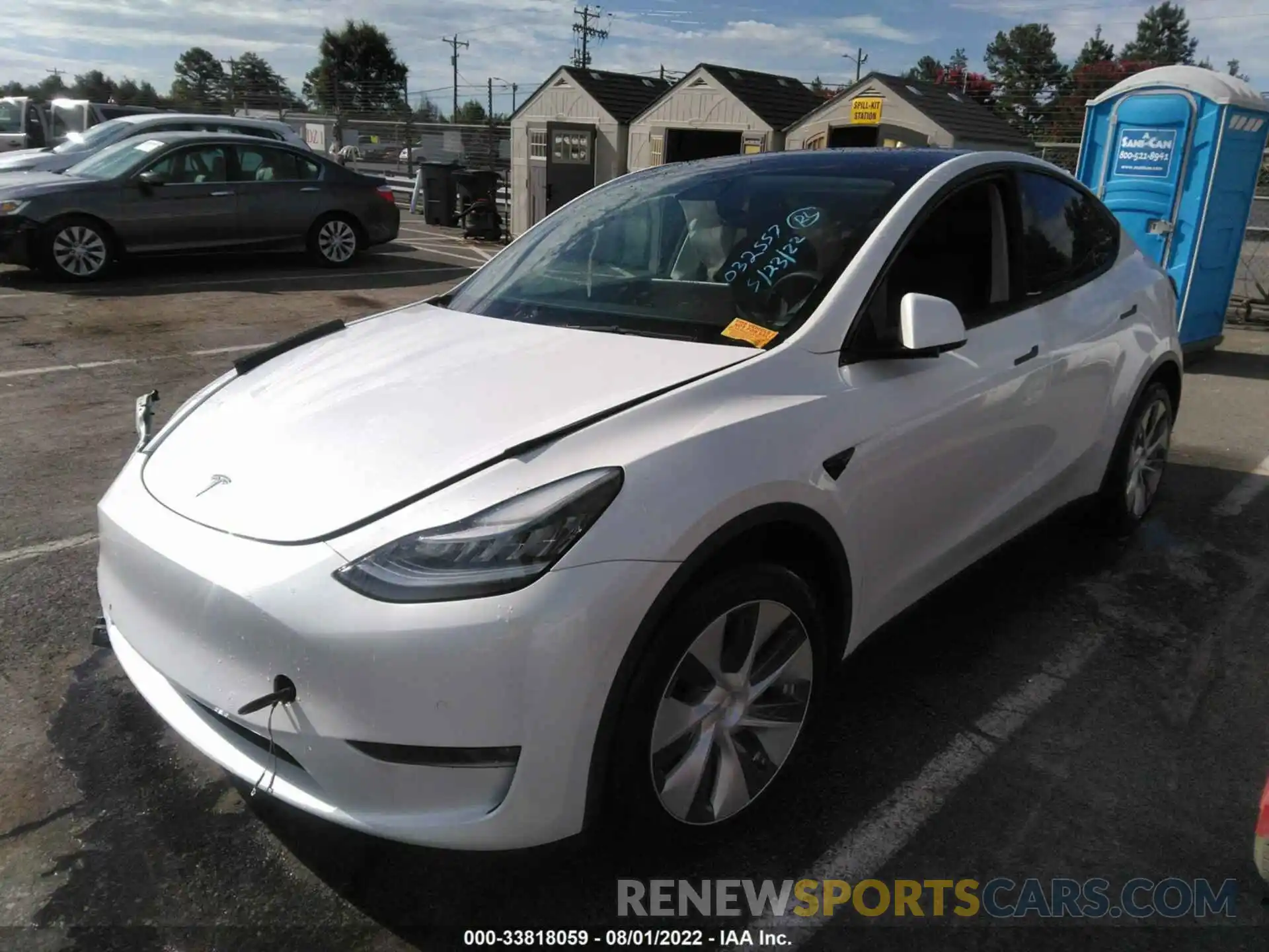 2 Фотография поврежденного автомобиля 5YJYGDEE4MF118585 TESLA MODEL Y 2021