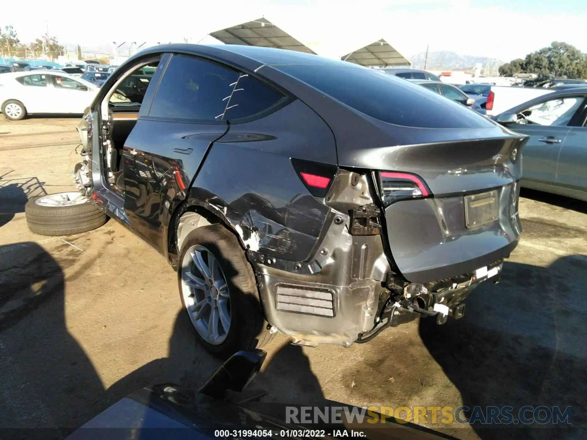 3 Photograph of a damaged car 5YJYGDEE4MF119204 TESLA MODEL Y 2021